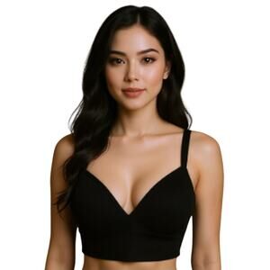 Soma Enbliss Wireless Bra Black  Soft T Shirt 38DD